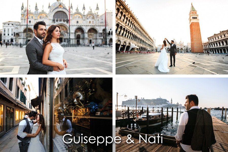 Свадебная фотосессия в Венеции(Италия) Giuseppe & Nati